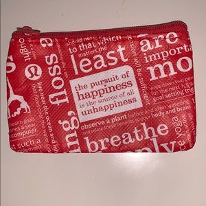 Lulu lemon gift card holder/ coin purse